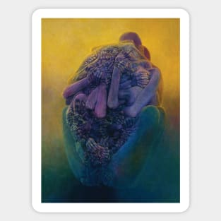 zdzislaw beksinski Sticker